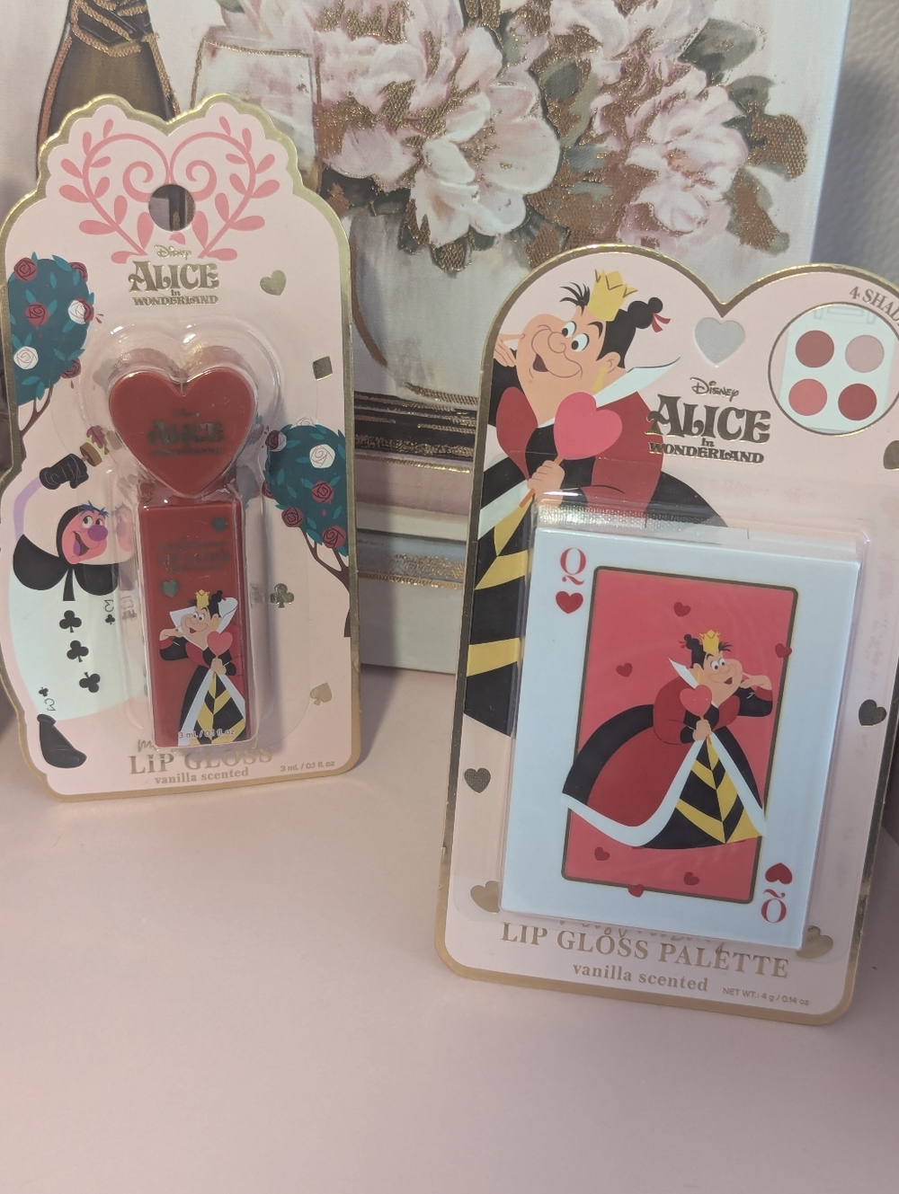 ✨HOST PICK✨ Queen of Hearts Alice In Wonderland Lip Gloss Bundle Set of 2 NWT!